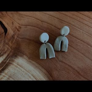 Handmade clay earrings